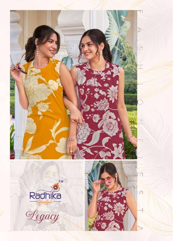 Radhika lifestyle legacy vol 5 coord set Kurti wholesale distributors